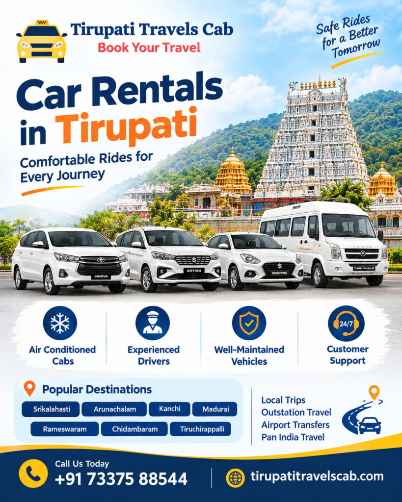 Cab Rentals in Tirupati