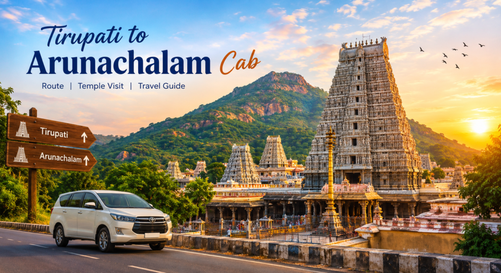 Arunachaleswarar Temple in Tiruvannamalai, a pilgrimage destination for travellers from Tirupati.